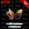 1,000 Sunbeam & 1,000 Brightcore